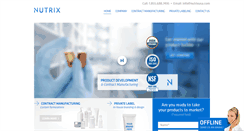 Desktop Screenshot of nutrixusa.com