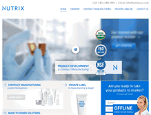 Tablet Screenshot of nutrixusa.com